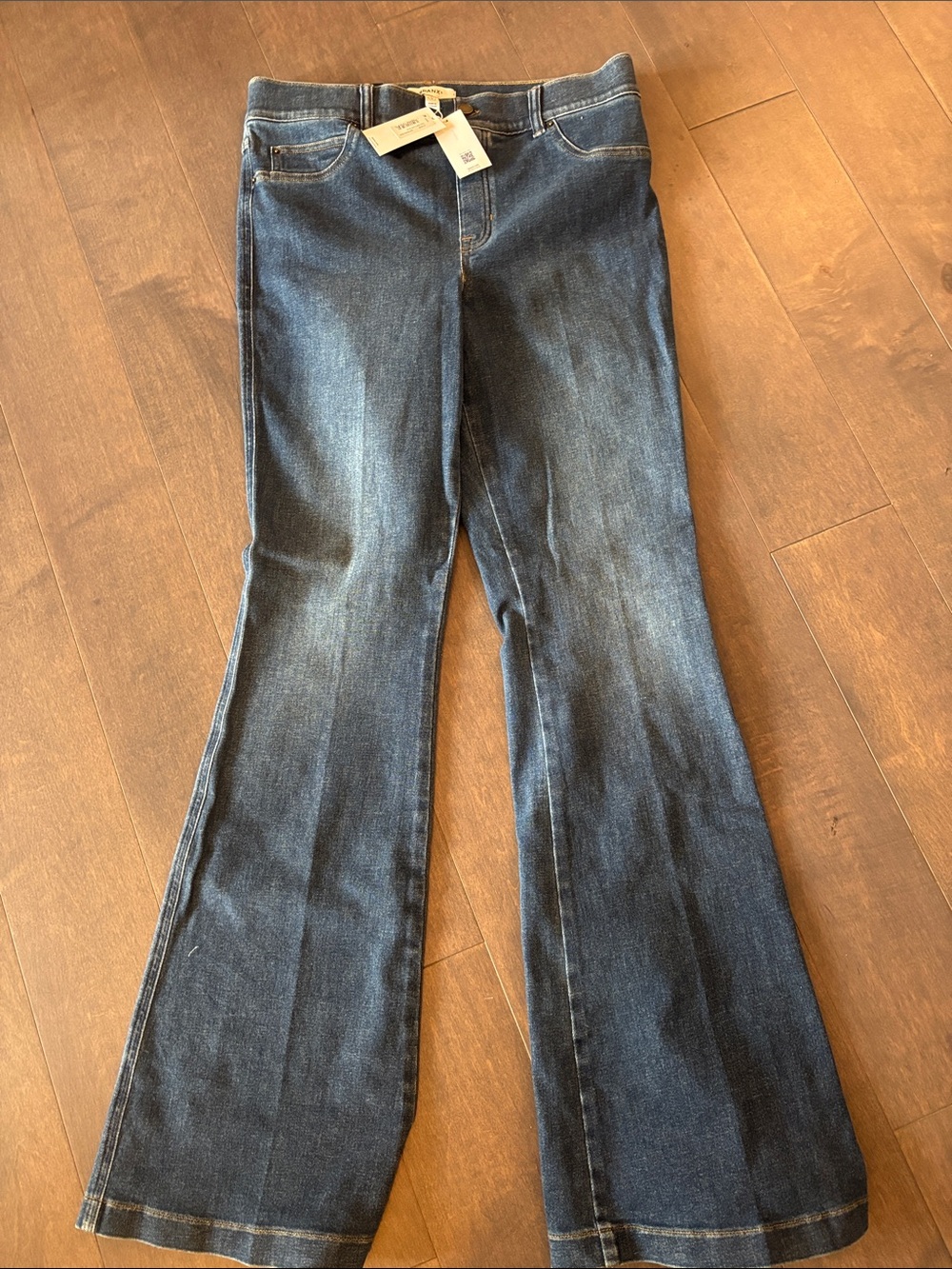 SPANX Dark Blue Flare Large Jeans - STEAL PRICE!
